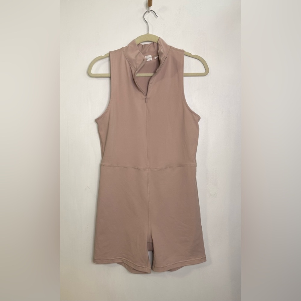 Wilfred Free blush pink zip romper